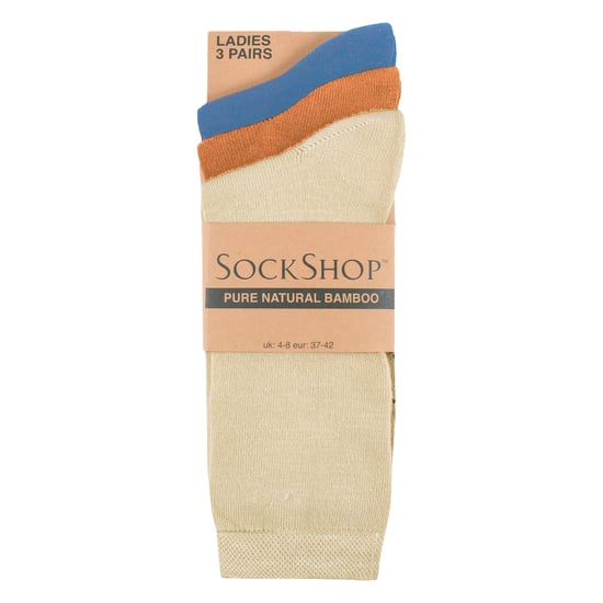 3er Pack Damen Einfarbige Bambussocken - Weiche Atmungsaktive Alltagskomfortsocken - Image 2