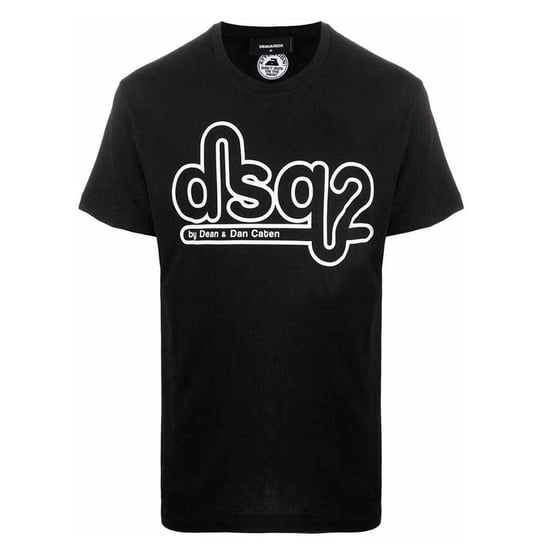 DSquared2 - T-Shirt für Herren/Damen Unisex, Logo, eng geschnitten (Schwarz) - Image 1