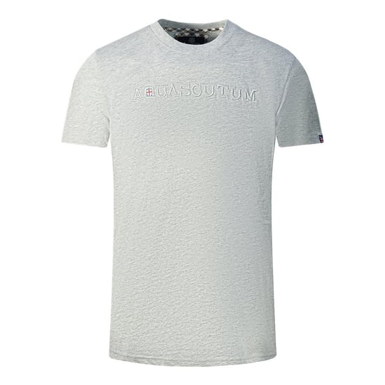 Aquascutum - T-Shirt für Herren, Logo (Grau) - Image 1