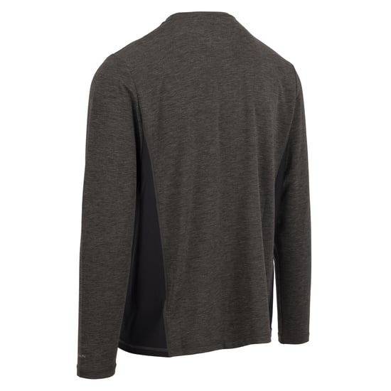 Trespass - "Charlie" T-Shirt für Herren Langärmlig (Dunkelgrau meliert) - Image 2