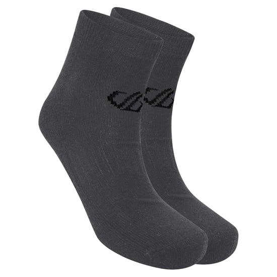 Dare 2B - "Essentials" Knöchelsocken für Herren/Damen Unisex (2er-Pack) (Ebenholz-Grau) - Image 3