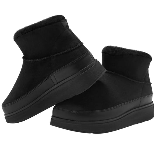 Fit Flop - "Gen-FF Ultra Mini" Doubleface Stiefeletten für Damen, Lammfell (Schwarz) - Image 6