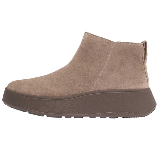 Fit Flop - "F-Mode" Stiefeletten für Damen, Wildleder, flach geformter Absatz (Grau) - Image 2