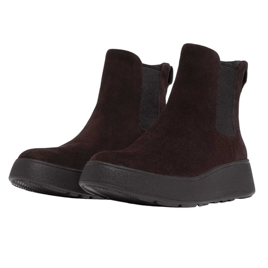 Fit Flop - "F-Mode" Stiefeletten für Damen, Wildleder, flach geformter Absatz (Braun) - Image 4