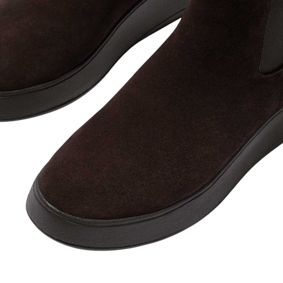 Fit Flop - "F-Mode" Stiefeletten für Damen, Wildleder, flach geformter Absatz (Braun) - Image 5