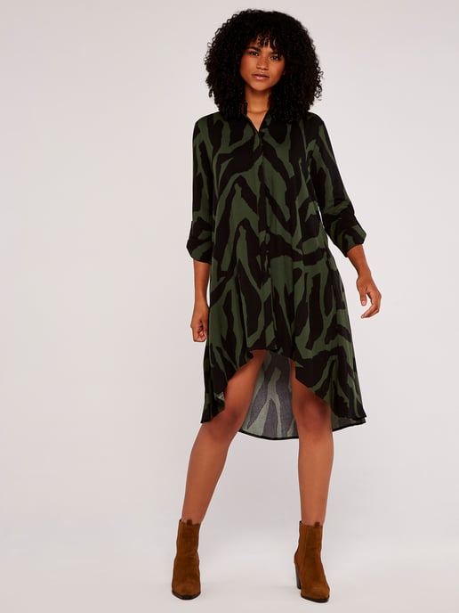 Apricot Hemdkleid mit Zebramuster - Image 3