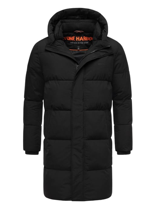Stone Harbour Herren Steppmantel Hadrieen mit Fleecefutter & Kapuze - Image 1