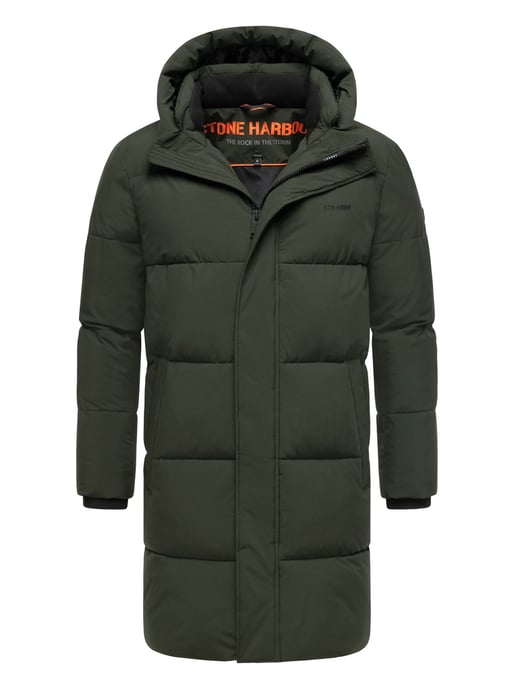 Stone Harbour Herren Steppmantel Hadrieen mit Fleecefutter & Kapuze - Image 1