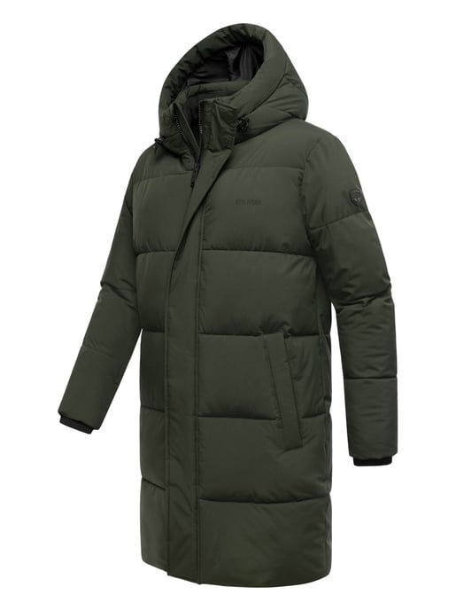 Stone Harbour Herren Steppmantel Hadrieen mit Fleecefutter & Kapuze - Image 3