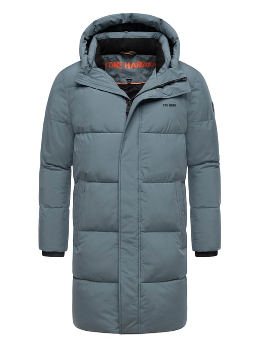 Stone Harbour Herren Steppmantel Hadrieen mit Fleecefutter & Kapuze - Image 1