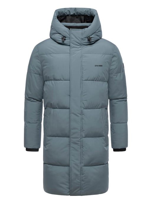 Stone Harbour Herren Steppmantel Hadrieen mit Fleecefutter & Kapuze - Image 2