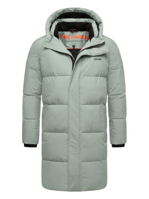 Stone Harbour Herren Steppmantel Hadrieen mit Fleecefutter & Kapuze - Image 1