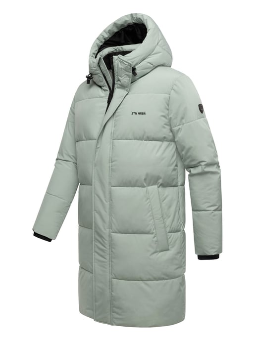 Stone Harbour Herren Steppmantel Hadrieen mit Fleecefutter & Kapuze - Image 3