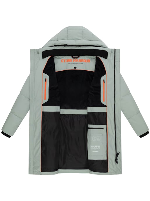 Stone Harbour Herren Steppmantel Hadrieen mit Fleecefutter & Kapuze - Image 5