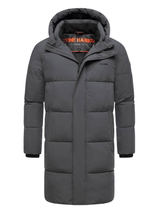 Stone Harbour Herren Steppmantel Hadrieen mit Fleecefutter & Kapuze - Image 1