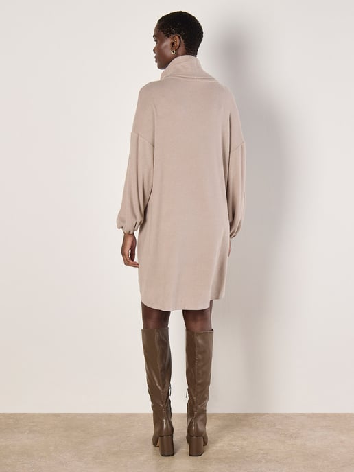 Apricot Weiches Midikleid aus Strick - Image 5
