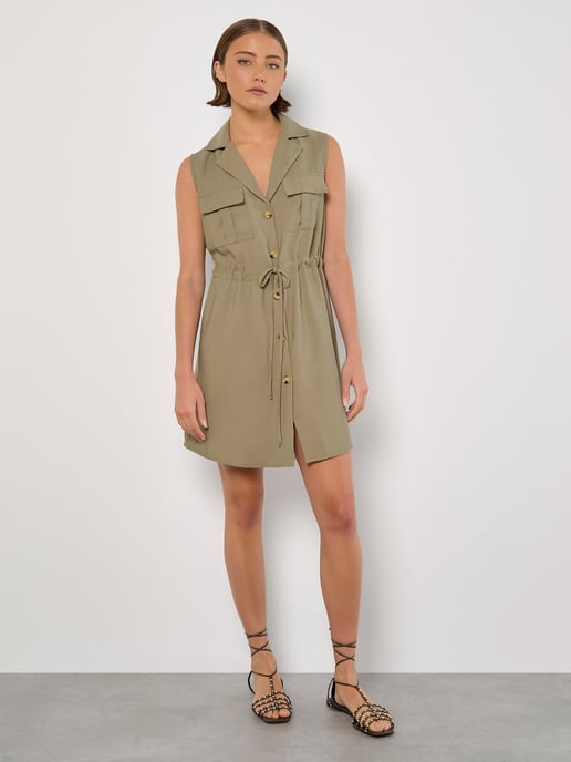 Apricot Utility Shirt Minikleid - Image 2