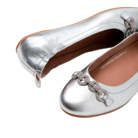 Fit Flop - "Allegro" Glitzer Ballerinas für Damen (Silber) - Image 3