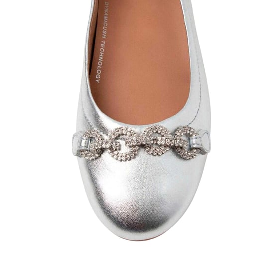 Fit Flop - "Allegro" Glitzer Ballerinas für Damen (Silber) - Image 4