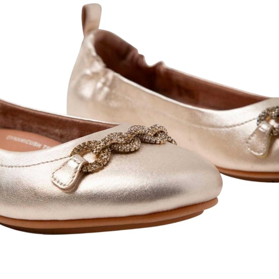 Fit Flop - "Allegro" Glitzer Ballerinas für Damen (Gold) - Image 4