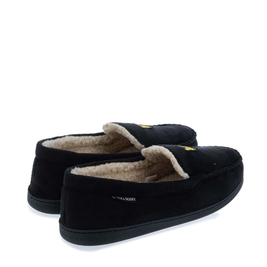 Lyle & Scott - Herren Mokassin-Hausschuhe "Aspen" (Schwarz) - Image 2