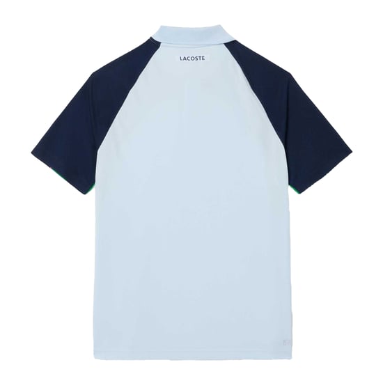 Lacoste - Poloshirt für Herren, Extratrocken, Tennis (Weiß/Blau/Grün) - Image 2