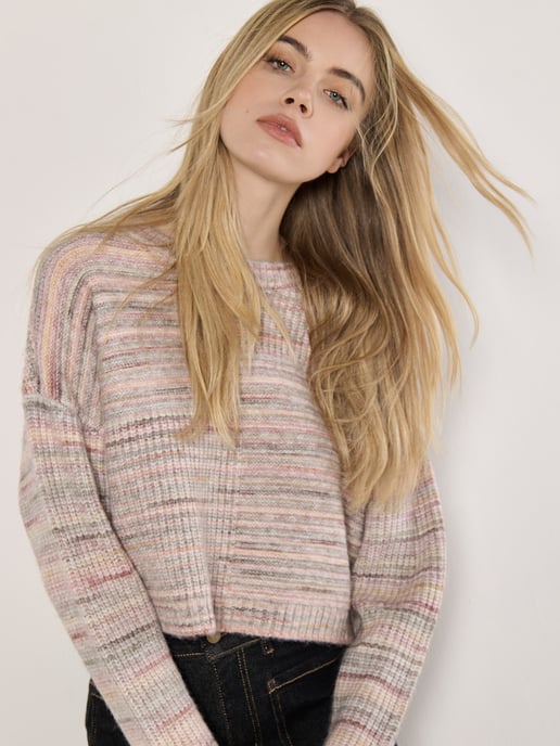 Apricot Space Dye Boxy-Pullover - Image 3