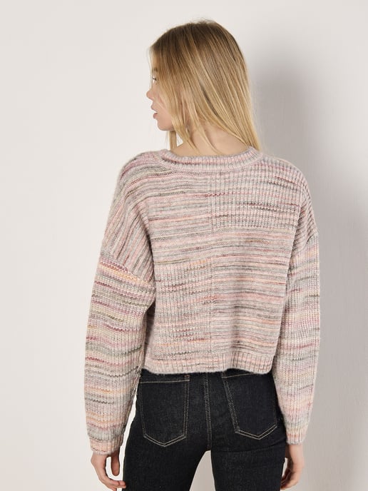 Apricot Space Dye Boxy-Pullover - Image 5