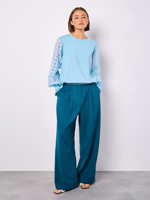Apricot Organza-Quadrate-Arm-Pullover - Image 2
