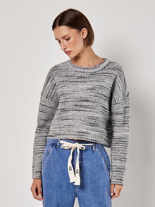 Apricot Space Dye Boxy-Pullover - Image 2