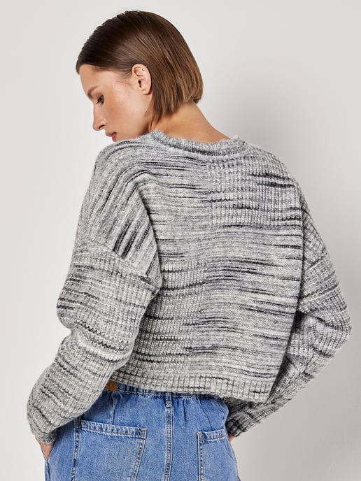 Apricot Space Dye Boxy-Pullover - Image 4