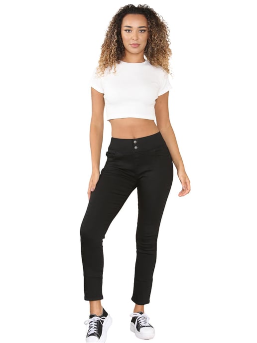 Enzo | Damen Jeans mit weitem Bund - Image 5