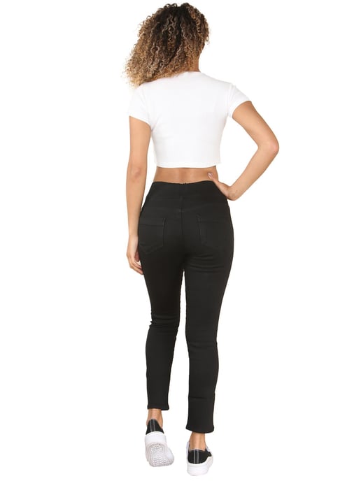 Enzo | Damen Jeans mit weitem Bund - Image 6