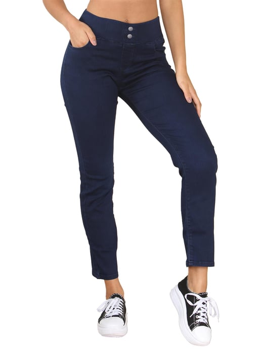 Enzo | Damen Jeans mit weitem Bund - Image 2