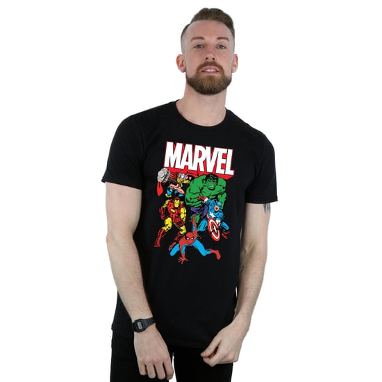 Marvel - "Hero Group" T-Shirt für Herren (Schwarz) - Image 2