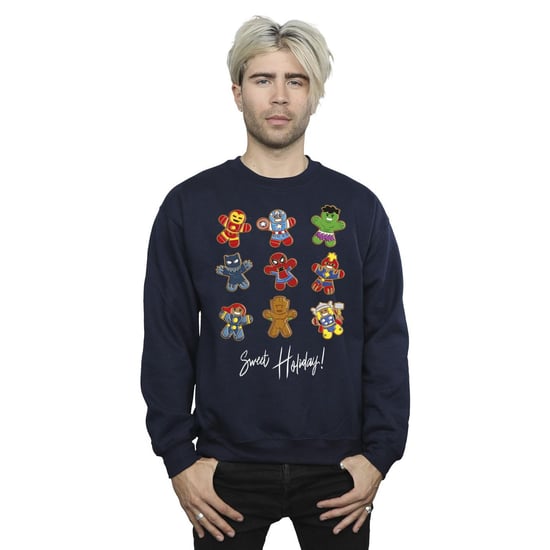 Marvel - "Gingerbread Avengers" Sweatshirt für Herren (Marineblau) - Image 3