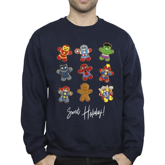 Marvel - "Gingerbread Avengers" Sweatshirt für Herren (Marineblau) - Image 4