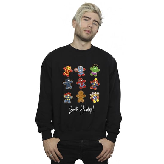 Marvel - "Gingerbread Avengers" Sweatshirt für Herren (Schwarz) - Image 2