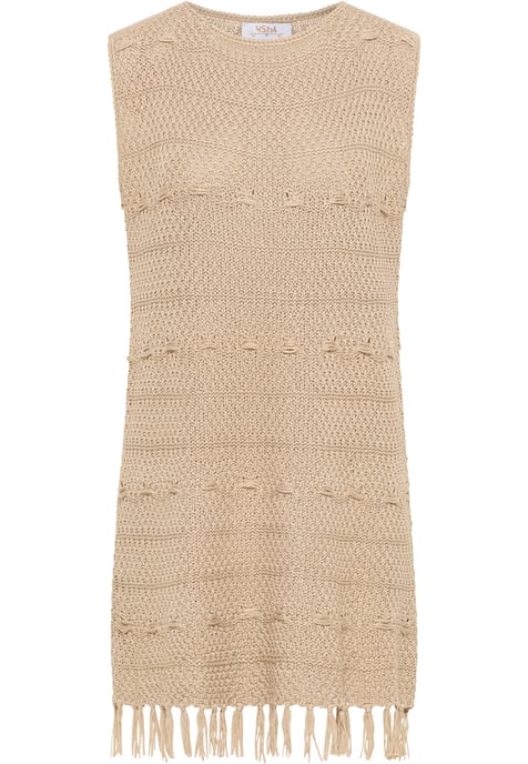 usha Strickkleid Damen Beige - Image 1