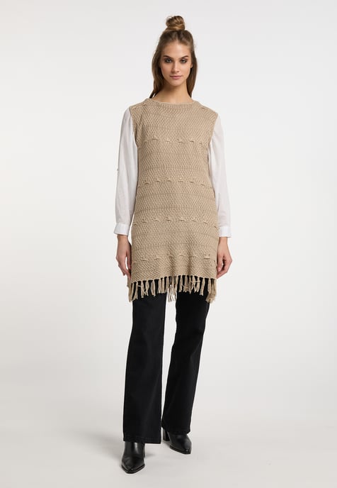 usha Strickkleid Damen Beige - Image 2