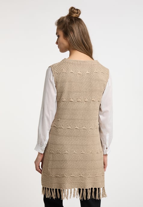 usha Strickkleid Damen Beige - Image 4