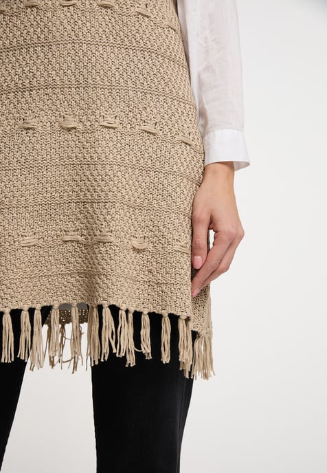 usha Strickkleid Damen Beige - Image 5