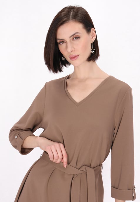 usha Kleid Frauen Beige - Image 5