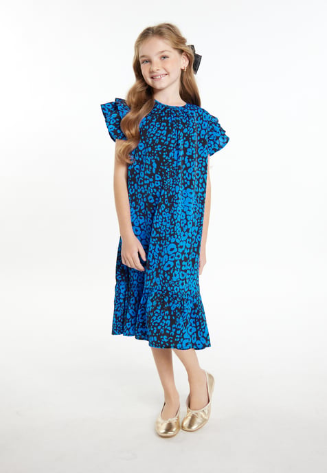 Faina Kleid Mädchen (Kids) Blau Schwarz - Image 2