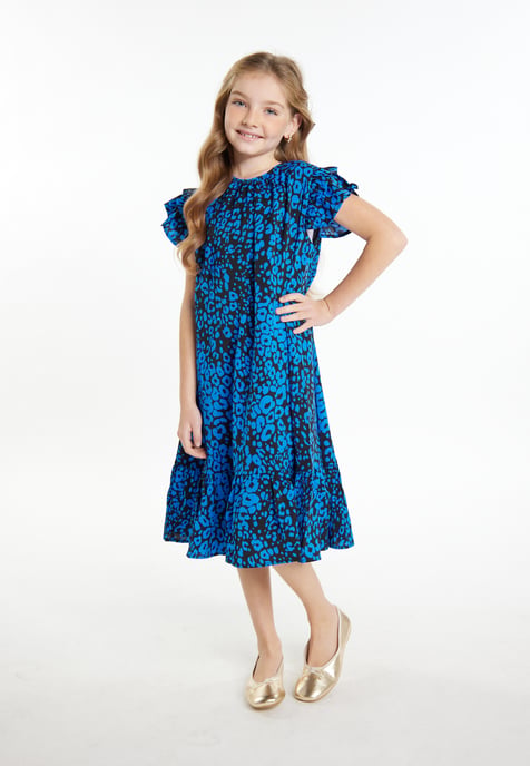 Faina Kleid Mädchen (Kids) Blau Schwarz - Image 3
