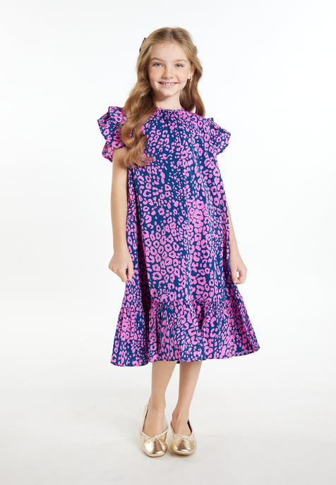 Faina Kleid Mädchen (Kids) Rosa Marine - Image 3