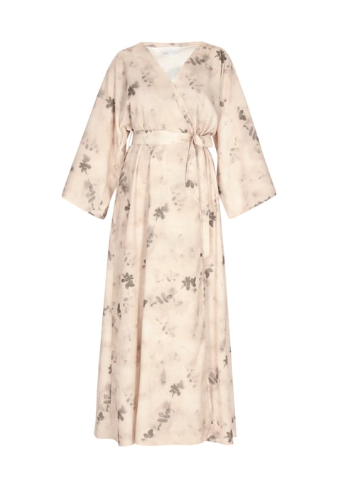 usha Kimonokleid Damen Beige Mehrfarbig - Image 1
