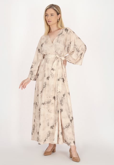 usha Kimonokleid Damen Beige Mehrfarbig - Image 3