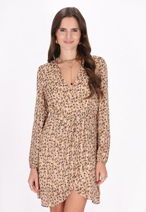 Faina Kleid Frauen beige mehrfarbig - Image 3