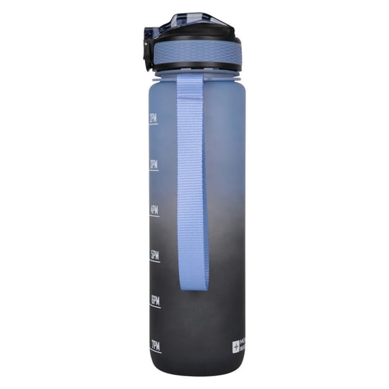 Mountain Warehouse - Wasserflasche, Druckdeckel, Ohne BPA, 1l (Blau/Schwarz) - Image 3